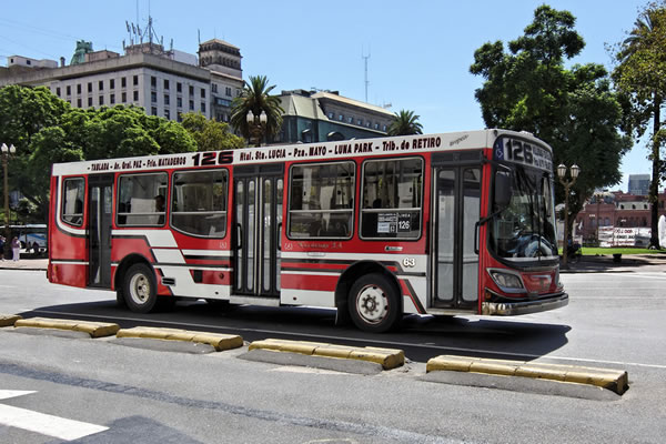 BA - Recorrido colectivo linea 126 de la ciudad de Buenos Aires (La Tablada - Retiro)