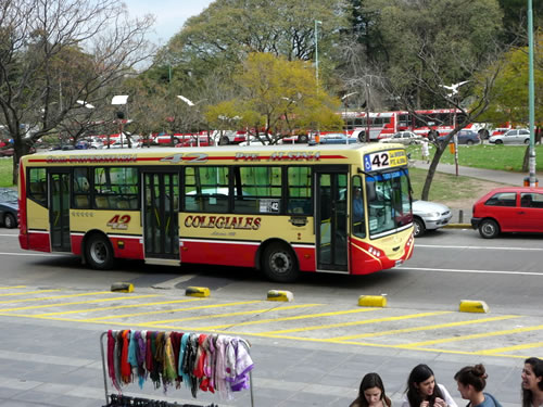 BA - Recorrido colectivo linea 42 de la ciudad de Buenos Aires (Nueva Pompeya - Ciudad Universitaria)
