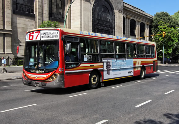 BA - Recorrido colectivo linea 67 de la ciudad de Buenos Aires (Hospital Rawson - Constitución - Plaza Italia - Villa Martelli)