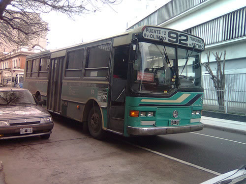 BA - Recorrido colectivo linea 92 de la ciudad de Buenos Aires (Retiro - Recoleta - Flores - Camino de Cintura y Avenida Olimpo)