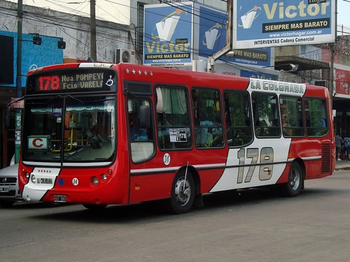 BA - Recorrido colectivo linea 178 de la ciudad de Buenos Aires (Nueva Pompeya - Avellaneda - Florencio Varela - Estación Zeballos)