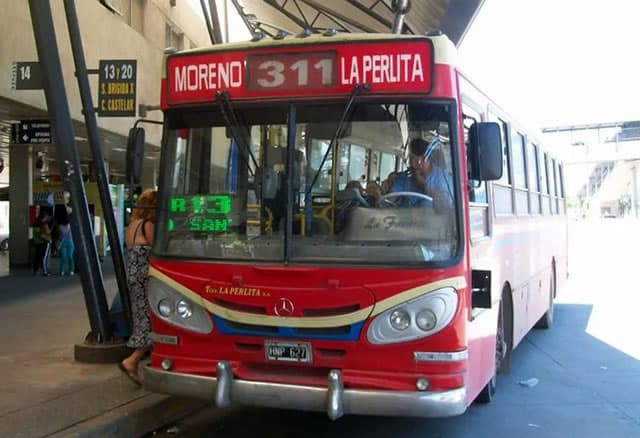 GBA - Recorrido colectivo línea 311 del Gran Buenos Aires (Moreno - La Perlita)